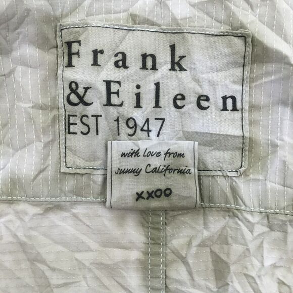 Frank & Eileen Women Billy Jean Shirt sz S Crinkle Button Up Casual Quiet Luxury - Picture 11 of 15